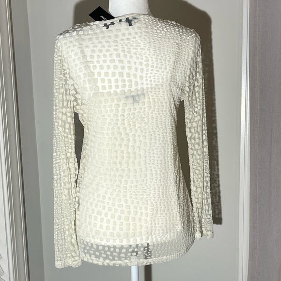 Alfani sheer blouse with cami - Picture 3 of 10